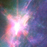 地球側に向いてきたふたつの黒点領域は相当デカイ（地球との比較図）